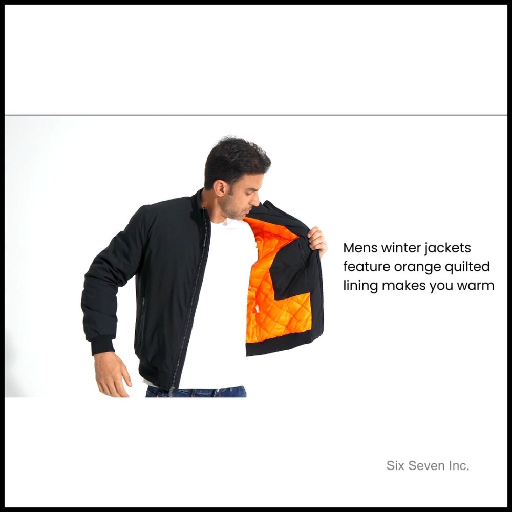 Men's Lightweight Bomber Jacket Water Resistant Windproof Quilted Full Zip - Picture 7 of 7